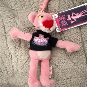 The Pink Panther Singer Soft Collectible Comedy Cartoon Film Cham Clip 6" NWT